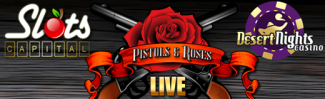 Slots Capital Online Casino - 125% Deposit Bonus + $17 Freeplay on Pistols & Roses