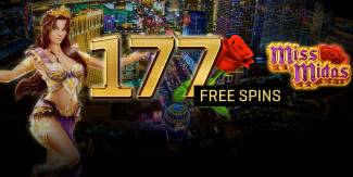 MaxiPlay Online Casino - Exclusive 177 Free Spins on Miss Midas