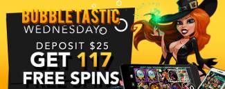 Slotastic Casino - 117 Free Spins on Bubble Bubble July 2017