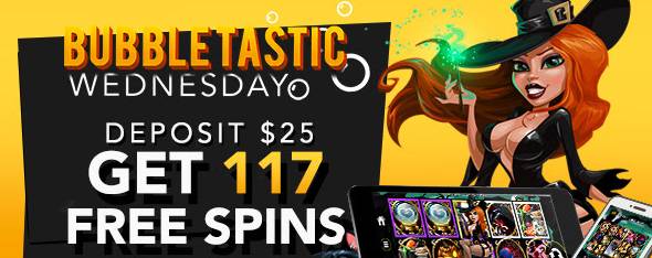 Slotastic Casino - 117 Free Spins on Bubble Bubble July 2017