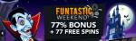 Slotastic Casino - Weekend 77% Bonus up to $375 + 77 Free Spins on Count Spectacular