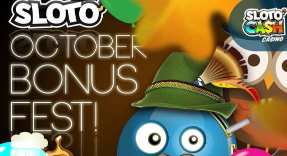 Sloto Cash Casino - 200% Deposit Bonus + $100 Free Chip October 2017