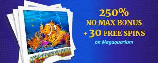 Planet 7 Casino - 250% No Max Bonus Code + 30 Free Spins on Megaquarium