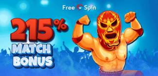 Free Spin Casino - 215% Deposit Bonus Code + 35 FS on Lucha Libre 2
