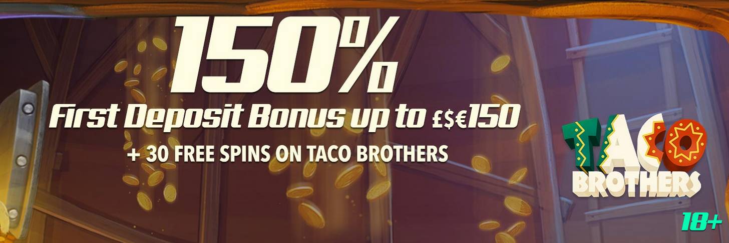 Mr SuperPlay Casino - Exclusive £€$950 Welcome Pack + 30 FS on Taco Brothers 2018