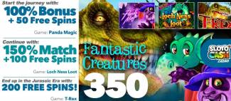 Sloto Cash Casino - 150% Deposit Bonus + 350 Free Spins April 2018