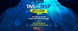 Casino Extreme - 225% Deposit Bonus Code + 30 Free Spins on Mermaid Queen