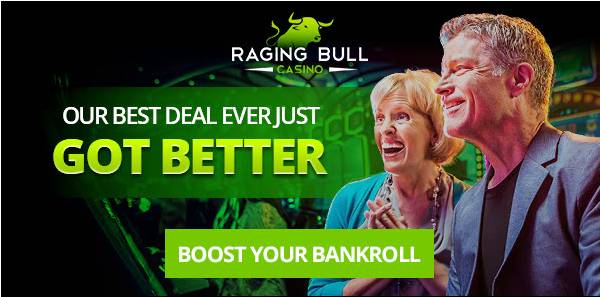 Raging Bull Casino - 300% Deposit Bonus Code + 30 Free Spins on Secret Symbol