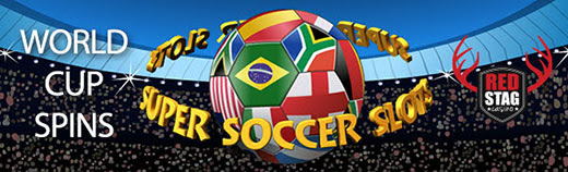 Red Stag Casino - 66 No Deposit FS Bonus Code + 375% Bonus + 100 FS on Super Soccer