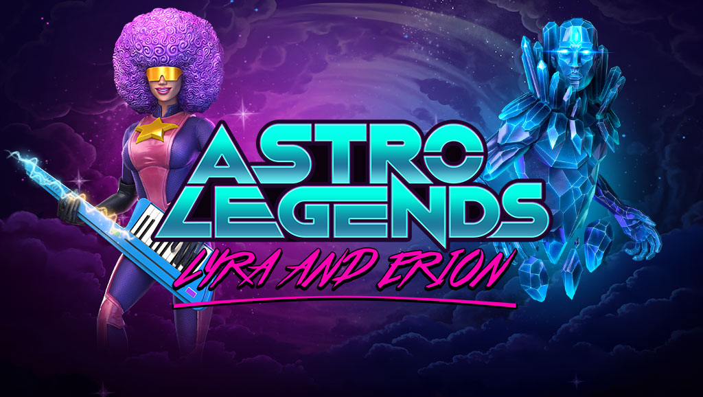 Play Astro Legends: Lyra and Erion and win £€$100 FREE @ 30 Microgaming Casinos