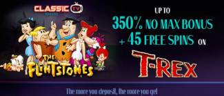 Silver Oak Casino - up to 350% No Max Bonus + 45 FS on T-Rex