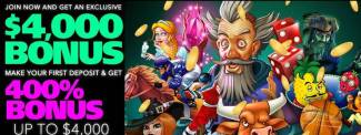 Uptown Pokies - 400% Welcome Deposit Bonus Code up to $4,000
