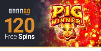 Casino Brango - 120 Free Spins Bonus Code on Pig Winner (this weekend only)