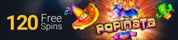 Casino Brango - 120 Free Spins Bonus Code on Popinata (this weekend only)