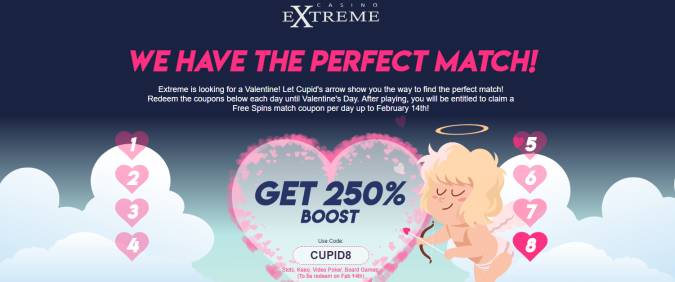 Casino Extreme - 250% Deposit Bonus + 77 FS on Empress Wu (today only)