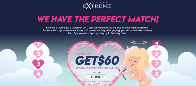 Casino Extreme - Deposit $20 and get $60 + 14 FS on Gemtopia (today only)