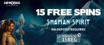 Hippozino Casino - Exclusive 15 No Deposit FS on Shaman Spirit + £€$950 Welcome Pack