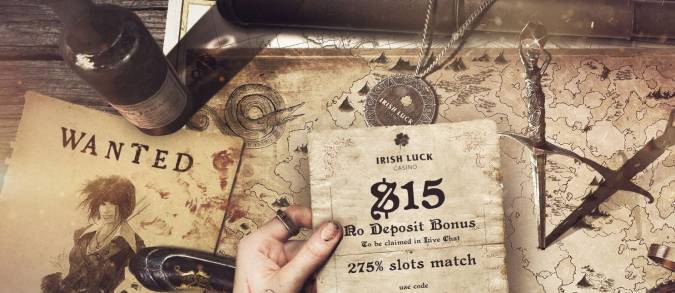 Irish Luck Casino - Exclusive $15 Free Chip + 275% Welcome Bonus