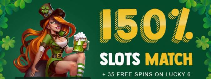 Exclusive Casino - 150% Deposit Bonus + 35 Free Spins on Lucky 6