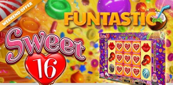 Slotastic Casino - 77% Weekend Bonus up to $375 + 77 Free Spins on Sweet 16