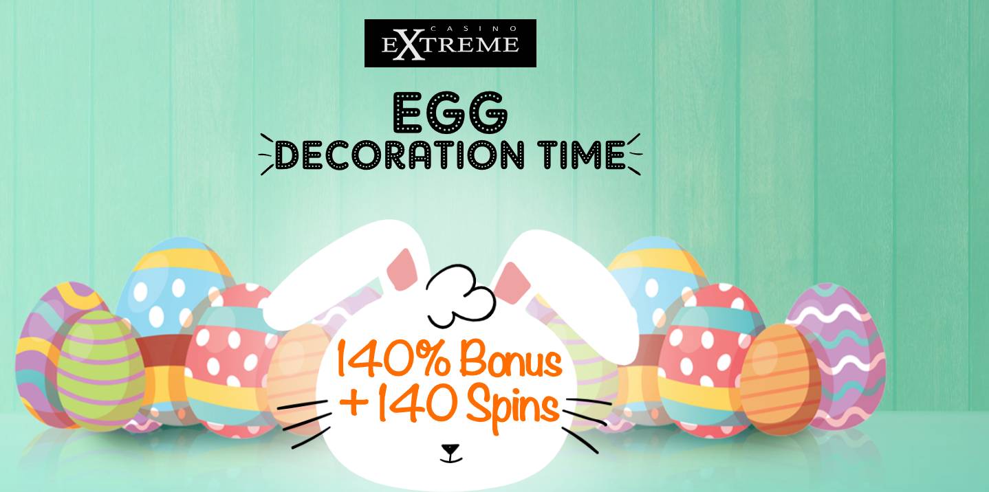 Casino Extreme - 140% Deposit Bonus + 140 FS on Henhouse (today only)