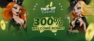 TwoUp Casino - 300% Welcome Deposit Bonus Code
