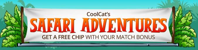 Cool Cat Casino - up to 350% No Max Bonus + 50 Free Spins on Crystal Waters
