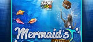 Sloto Cash Casino - 20 No Deposit FS Bonus Code on Mermaids Pearls + 400% Bonus + 25 FS