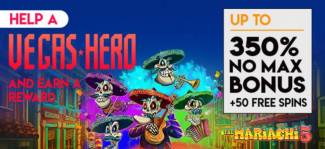 Slots of Vegas Casino - 350% No Max Bonus + 50 Free Spins on The Mariachi 5