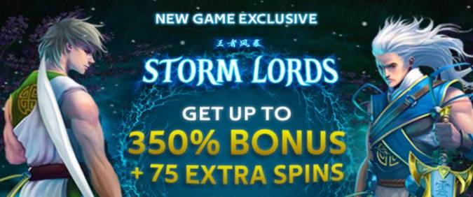 Club Player Casino - up to 350% No Max Bonus + 75 FS on Storm Lords