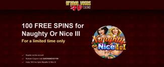 Grande Vegas Casino - Exclusive 100 No Deposit FS Bonus Code on Naughty or Nice 3