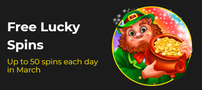 Slotastic Casino - up to 50 daily Free Spins on Lucky 6 March 2020