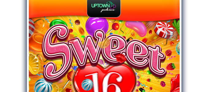 Uptown Pokies - Deposit $25 and get 116 Free Spins on Sweet 16