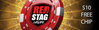 Red Stag Casino - $10 Free Chip + 500% Deposit Bonus up to $1,000