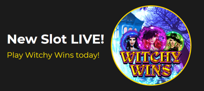 Slotastic Casino - Deposit $50 and get 100 Added Free Spins on Witchy Wins