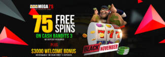 Mega 7s Casino - Exclusive 75 No Deposit FS Bonus Code on Cash Bandits 3