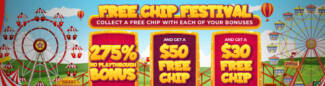 275% No Playthrough Deposit Bonus Code + $20 Free Chip @ 11 RTG Casinos
