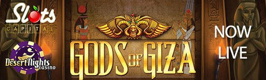 Desert Nights Casino - $15 Free Chip on Gods of Giza Enchanted + 400% Welcome Bonus