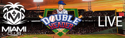 Miami Club Casino - 50 No Deposit FS on Double Header + 400% Bonus