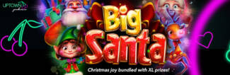 Uptown Pokies - Deposit $25 and get 100 Free Spins on Big Santa