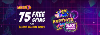 Mega 7s Casino - Exclusive 75 No Deposit Free Spins Bonus Code on Popinata