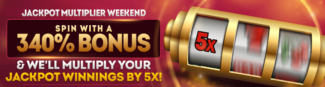 340% Jackpot Deposit Bonus Code @ 11 RTG Casinos (this weekend only)