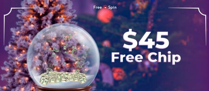 Free Spin Casino - Exclusive $45 Festive Free Chip No Deposit Bonus Code