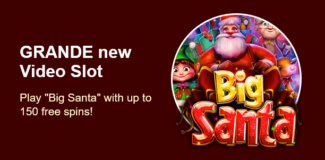 Grande Vegas Casino - 150% Deposit Bonus + 50 Free Spins on Big Santa