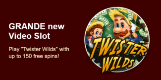 Grande Vegas Casino - 150% Deposit Bonus + 50 Free Spins on Twister Wilds