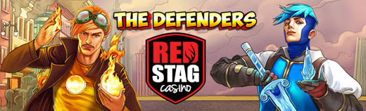 Red Stag Casino - $5 Free Chip on The Defenders + 500% Deposit Bonus up to $1,000