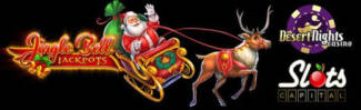 Desert Nights Casino - $15 Free Chip on Jingle Bell Jackpots + 400% Welcome Bonus