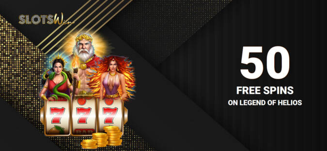 SlotsWin Casino - Exclusive 50 No Deposit FS Bonus Code on Legend of Helios