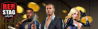 Red Stag Casino - $5 Free Chip on The Bank Heist + 500% Deposit Bonus up to $1,000