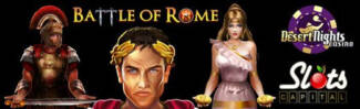 Desert Nights Casino - $15 Free Chip on Battle of Rome + 400% Welcome Bonus